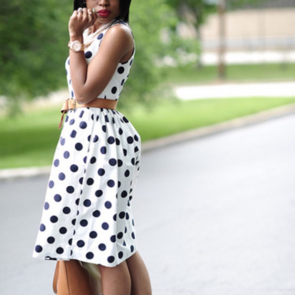 J.Crew polka dot dress